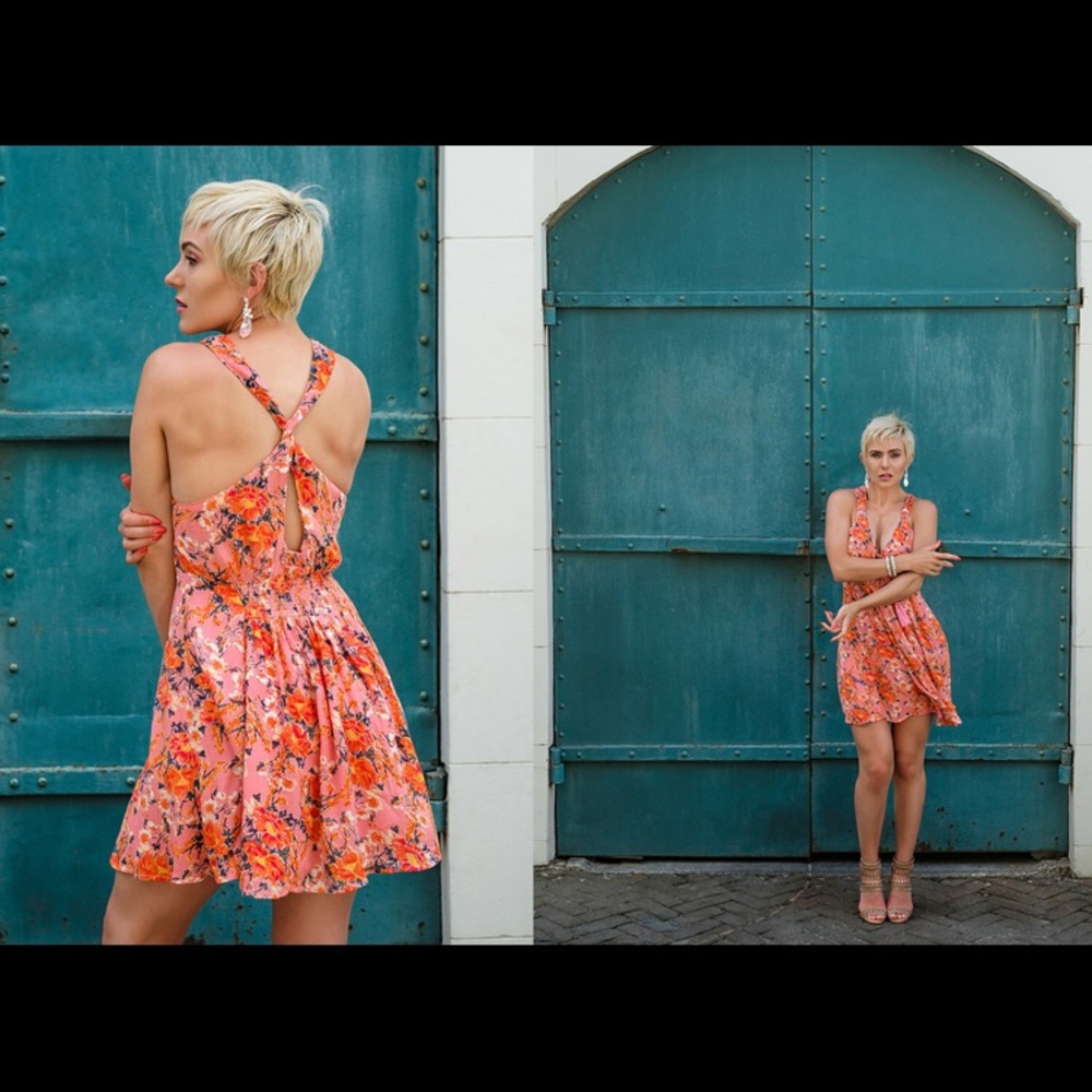 Free People Floral Dress - Pink